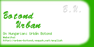 botond urban business card